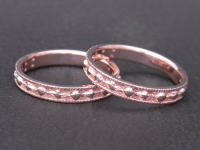 k18ピンクゴールド,ハンドメイド,結婚指輪