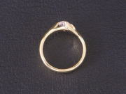 帯広・グランドガレリアの手作りハンドメイドK18YGイエローゴールド婚約指輪エンゲージリング0.4ctダイヤモンド