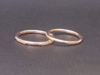 帯広グランドガレリアのオーダーメイド手作りK18ピンクゴールド結婚指輪