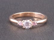 ハンドメイドジュエリーグランドガレリア帯広のK18PGピンクゴールドの婚約指輪（エンゲージリング）