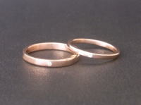 帯広グランドガレリアのpt900K18の手作り結婚指輪マリッジリング